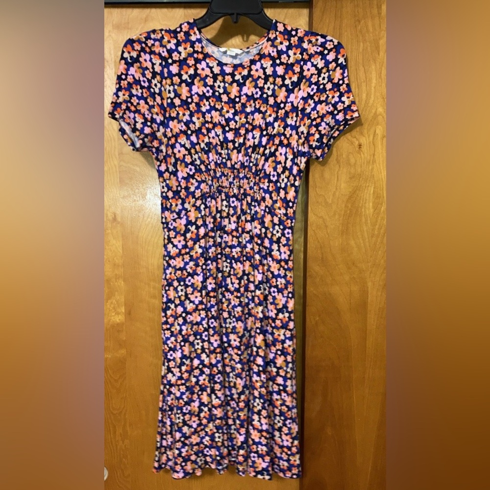 Boden Crew Neck floral jersey dress size 6L